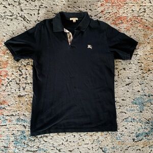 Burberry Mens Black Polo Size Small